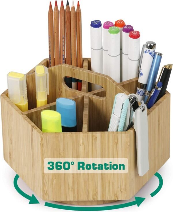 Rotating Bamboo multi purpose holder hexagone - Vanished paint